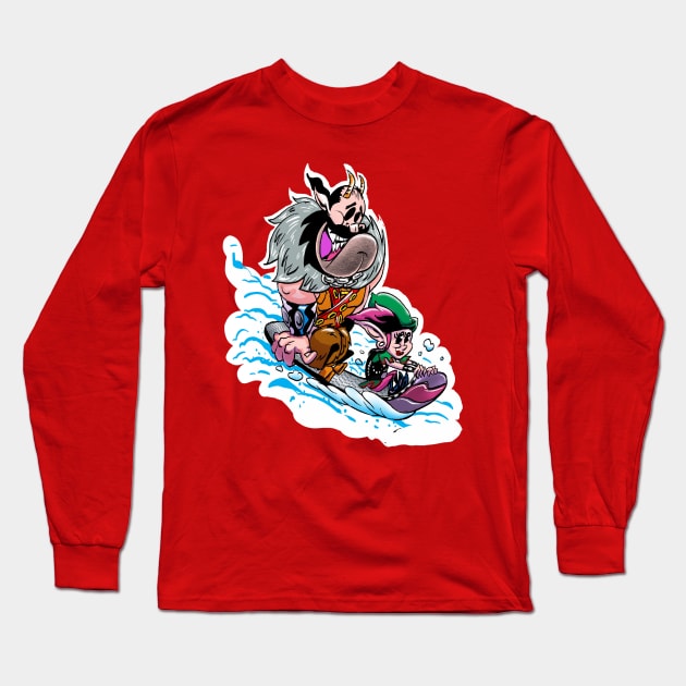 GRUMPUS and Kandi Snowboarding Long Sleeve T-Shirt by Biomek